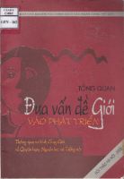 Tổng quan đưa vấn đề giới vào phát triển thông qua sự bình đẳng giới về quyền hạn, nguồn lực và tiếng nói